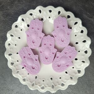 Handmade Lavender Scented Soy  Wax Melts / Big Hamsa Hand Shaped